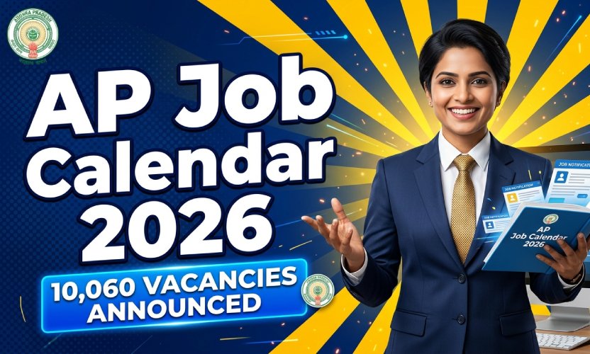 AP Job Calendar 2026 Announced: Govt to Fill 10,060 Vacancies; Check Notification Schedule & Exam Dates Here