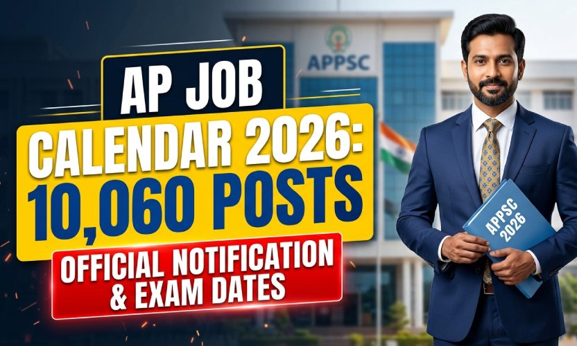  AP Job Exam Calendar 2026 Out: 10,060 APPSC Direct Recruitment Posts; Check Notification & Exam Schedule PDF
