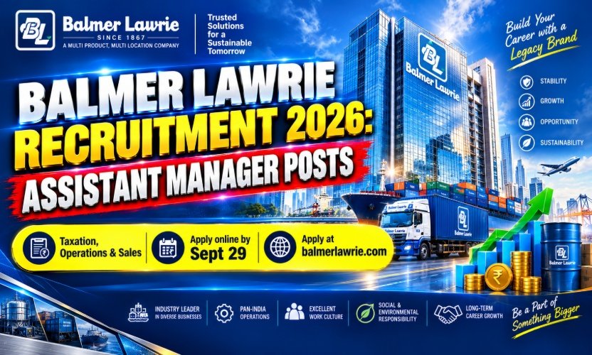Balmer Lawrie Recruitment 2026: Apply Online for Assistant Manager Posts