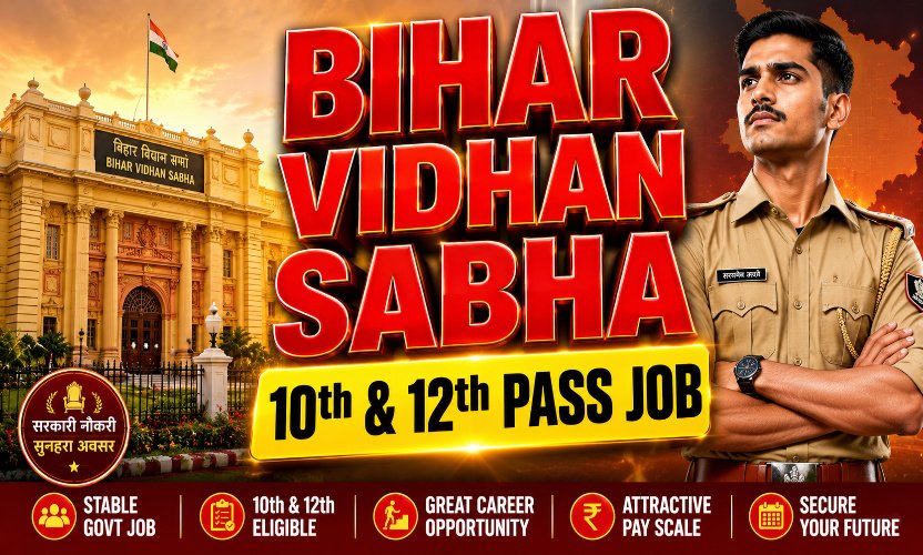 Bihar Vidhan Sabha Recruitment 2026: Apply Online for Security Guard and Assistant Posts