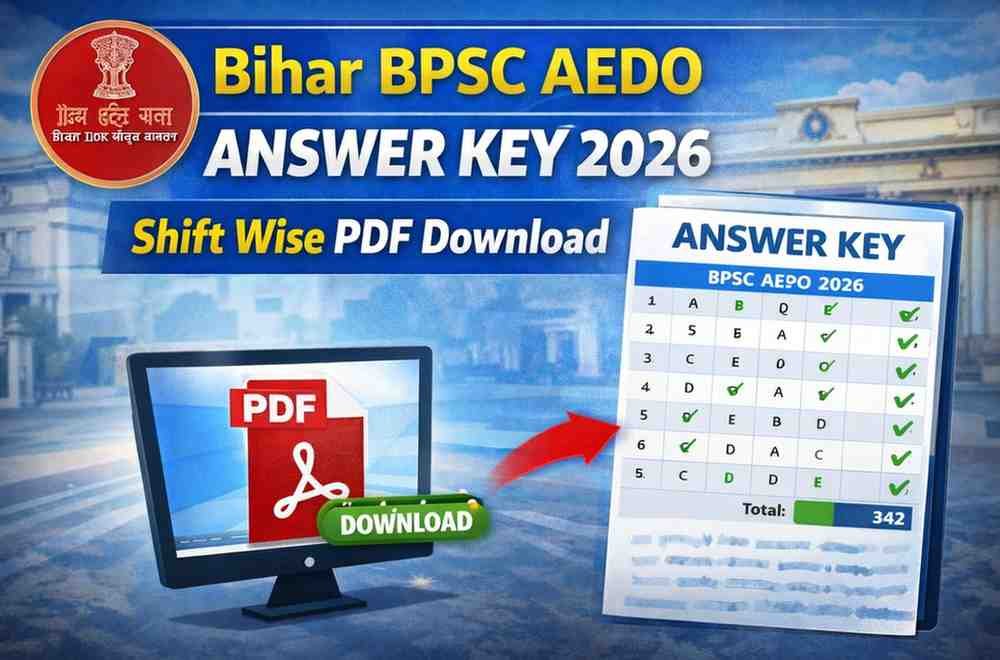 Bihar BPSC AEDO Answer Key 2026 – Shift Wise PDF Download