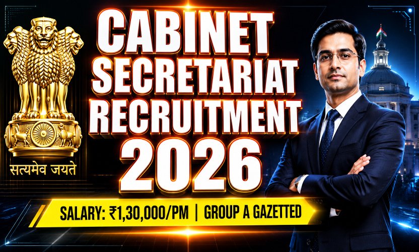 Cabinet Secretariat Recruitment 2026: Apply Online for Group A Gazetted Officer Posts