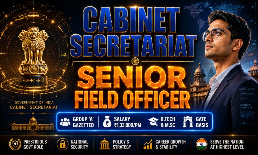 Cabinet Secretariat Recruitment 2026: Apply Online for Senior Field Officer