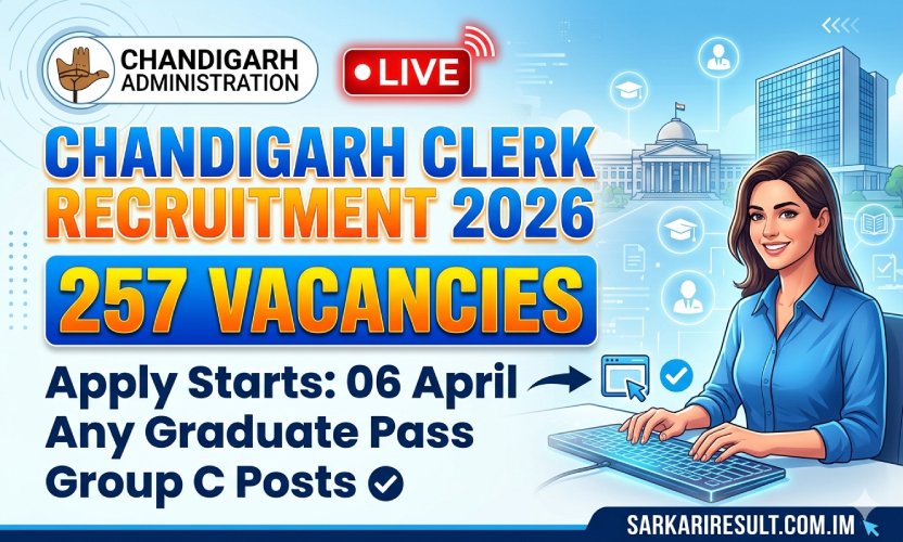 Chandigarh Administration Clerk Recruitment 2026: Apply Online for 257 Clerk & Steno-Typist Posts