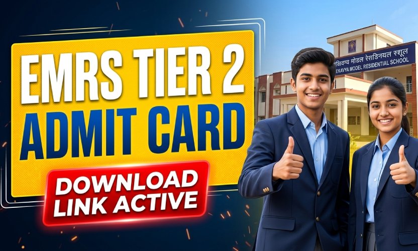 EMRS Tier 2 Admit Card 2026 Out: Download Hall Ticket at nests.tribal.gov.in, Direct Link Here