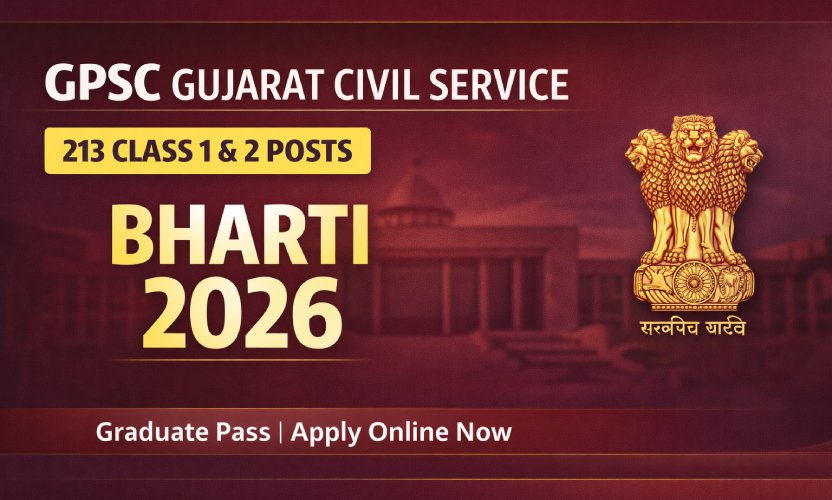 GPSC Recruitment 2026: Apply Online for 213 Class 1 and 2 Civil Service Vacancies!