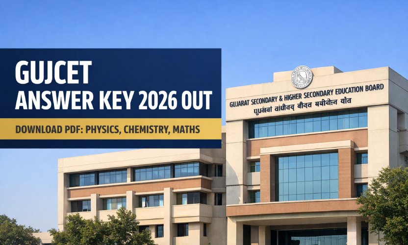 GUJCET Answer Key 2026 Released – Download Provisional Response Sheet PDF & Raise Objection
