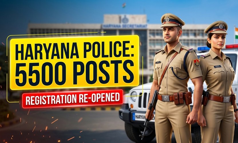HSSC Haryana Police Constable 2026: Registration Window Reopened for 5500 Vacancies; Check New Dates