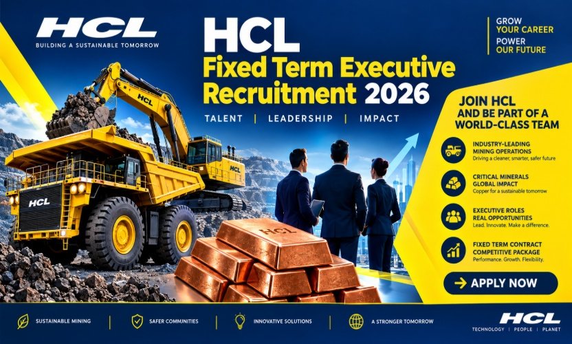 HCL Fixed Term Executive Recruitment 2026: Apply Online for 43 Posts