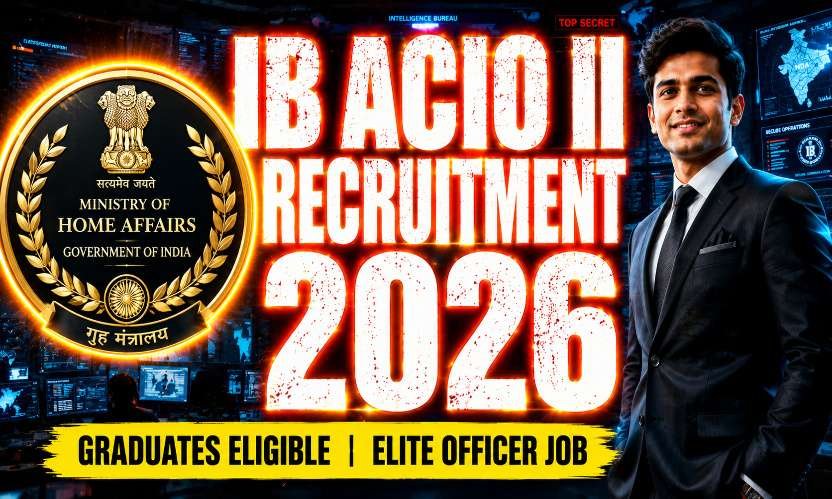 IB ACIO Recruitment 2026: Apply Online for Intelligence Bureau ACIO-II/Exe