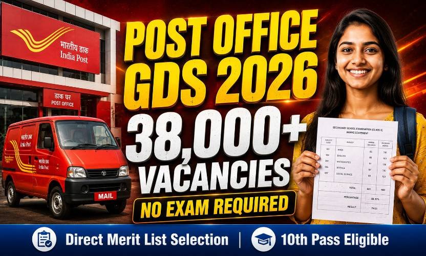 India Post GDS Recruitment 2026: Apply Online for 38,000+ Gramin Dak Sevak Vacancies