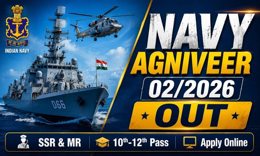 Indian Navy Agniveer SSR/MR Recruitment 02/2026: Apply Online for Agniveer 02/2026 Batch