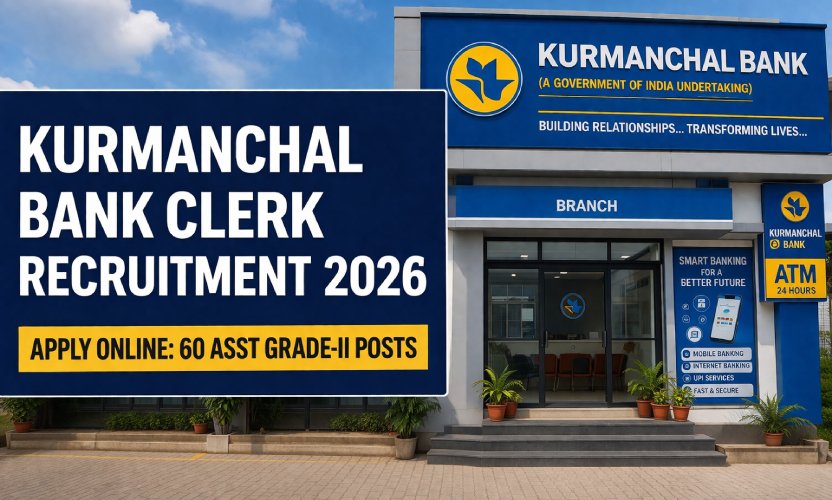 Kurmanchal Bank Clerk Recruitment 2026 – Apply Online for 60 Assistant Grade-II Posts