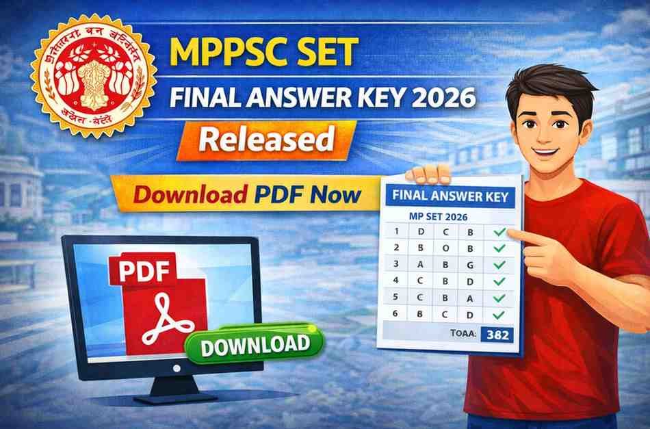 MPPSC SET Final Answer Key 2026 Released – Download PDF Now