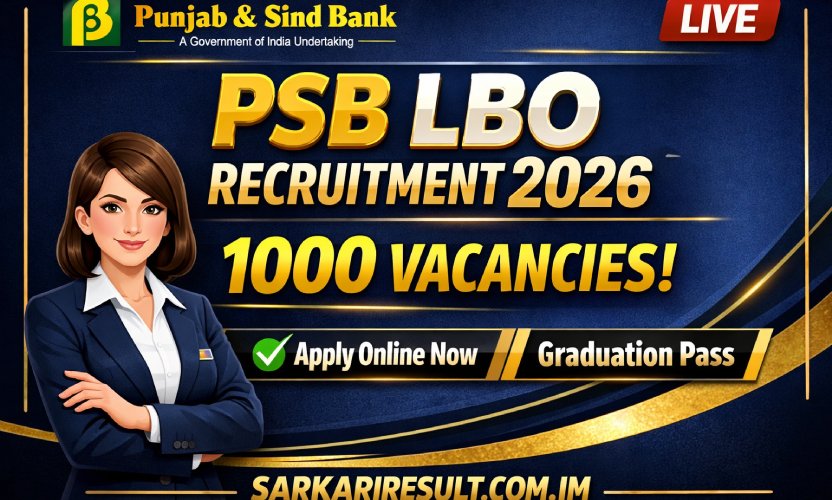 Punjab and Sind Bank LBO Recruitment 2026: Apply Online for 1000 Local Bank Officer Posts