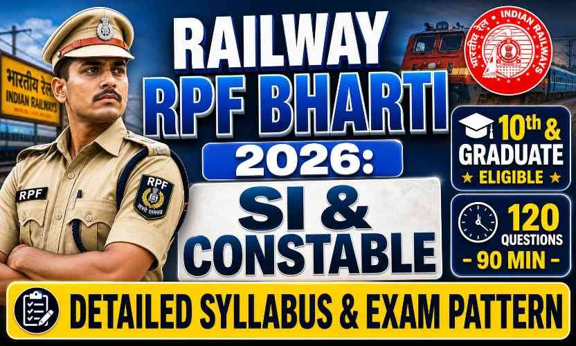 Railway RPF Recruitment 2026: SI and; Constable Bharti - Syllabus, Exam Pattern aur Apply Link ki Poori Jankari!