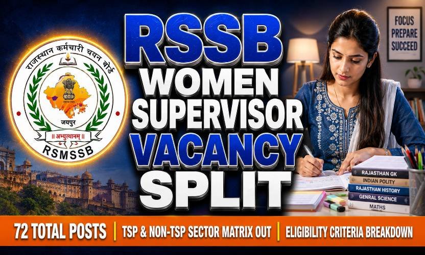 RSSB Female Supervisor Admit Card 2026 Released: Download Mahila Supervisor Exam City Slip