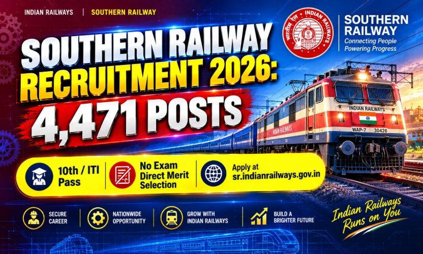 Southern Railway Recruitment 2026: Apply Online for 4,471 Act Apprentice Vacancies