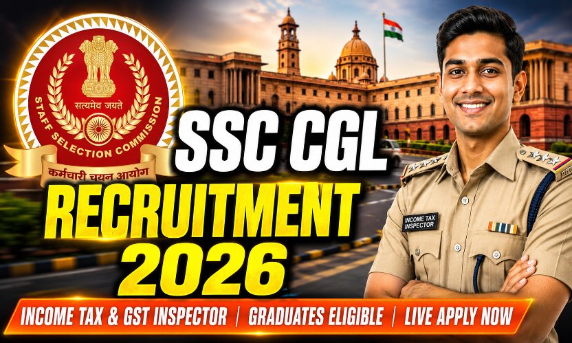 SSC CGL Recruitment 2026: Apply Online for Inspector and Assistant Section Officer Posts
