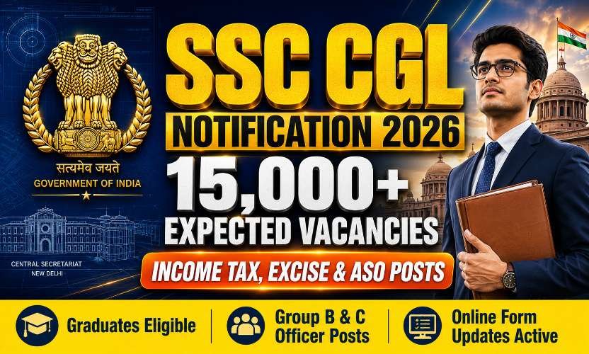 SSC CGL Notification 2026: Apply Online for 15,000+ Group B and C Vacancies, Exam Pattern