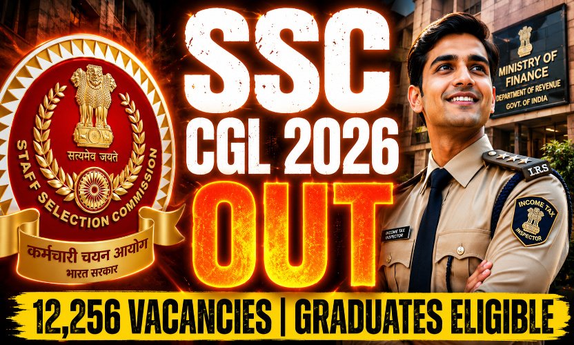 SSC CGL Recruitment 2026: Apply Online for 12,256 Group B and C Vacancies