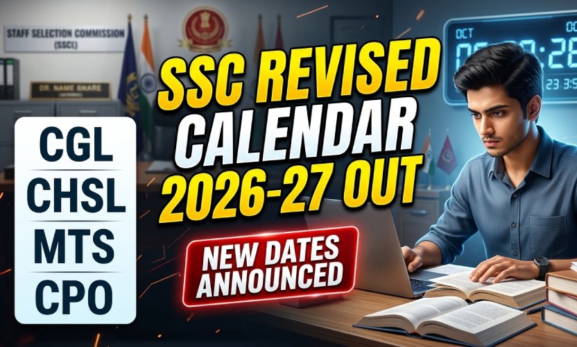 SSC releases revised 2026 examination calendar for CGL, CHSL, CPO and other recruitments