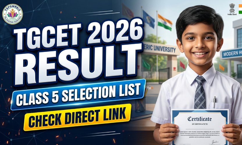 TGCET Gurukul Result Live! Class 5th admission ke liye selection list out; check your name here.