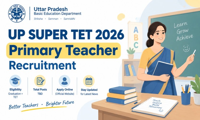 UP Super TET 2026: Apply Online for 12,405 Primary Teacher Posts