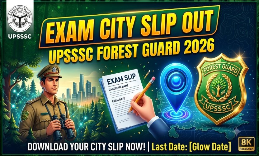 UPSSSC Forest Guard Exam City Slip 2026 Out: Check Exam Center and Schedule